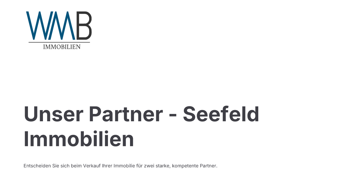 Unser Partner Seefeld Immobilien